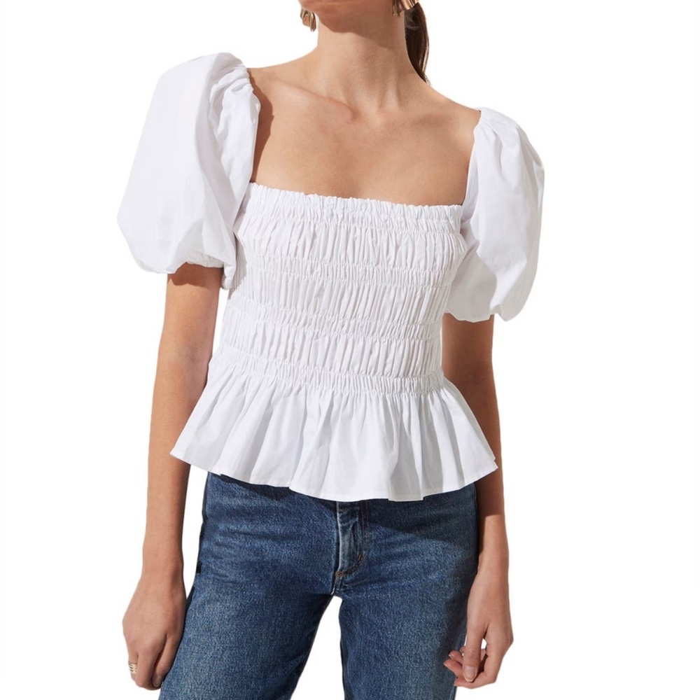 ASTR the Label puff sleeve top - Small